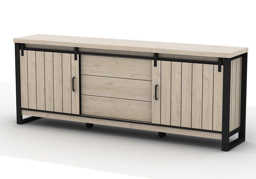 Buffet Bas 3 Portes Coulissantes 3 Tiroirs (Collection Mezzo Tampa) Meubles Grossiste de Meubles & Électroménager à l'International 6 Buffet Bas 3 Portes Coulissantes 3 Tiroirs (Collection Mezzo Tampa) Meubles Grossiste de Meubles & Électroménager à l'International 6