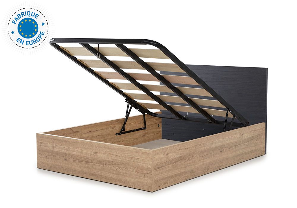 Lit Coffre 140x190cm sans Matelas Kronos Chambres à Coucher Grossiste de Meubles & Électroménager à l'International 6 acheter lit coffre st denis réunion 974