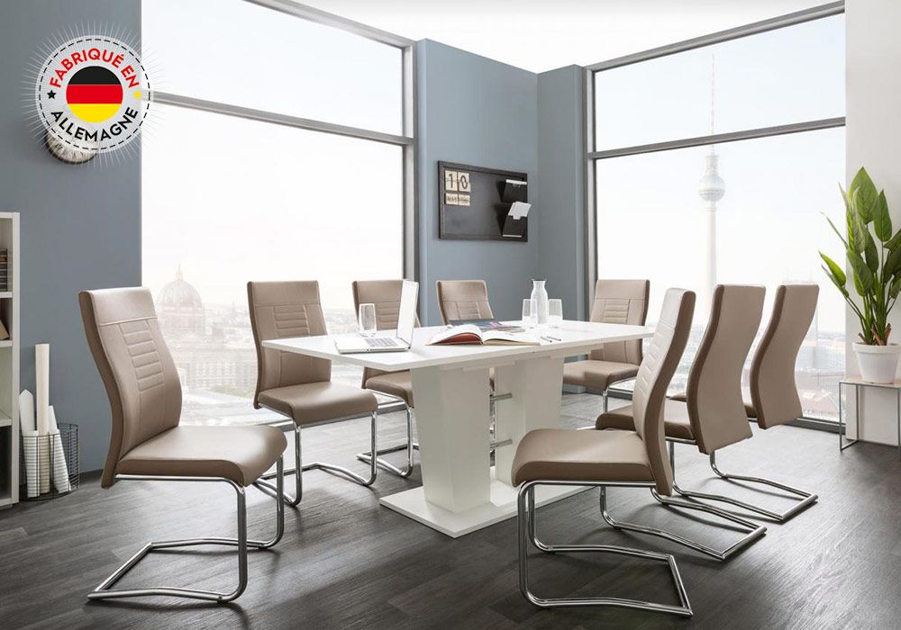 Table à Manger Blanche avec Allonge Breda Salles à Manger Grossiste de Meubles & Électroménager à l'International 6 Table à Manger Blanche avec Allonge Breda Salles à Manger Grossiste de Meubles & Électroménager à l'International 6