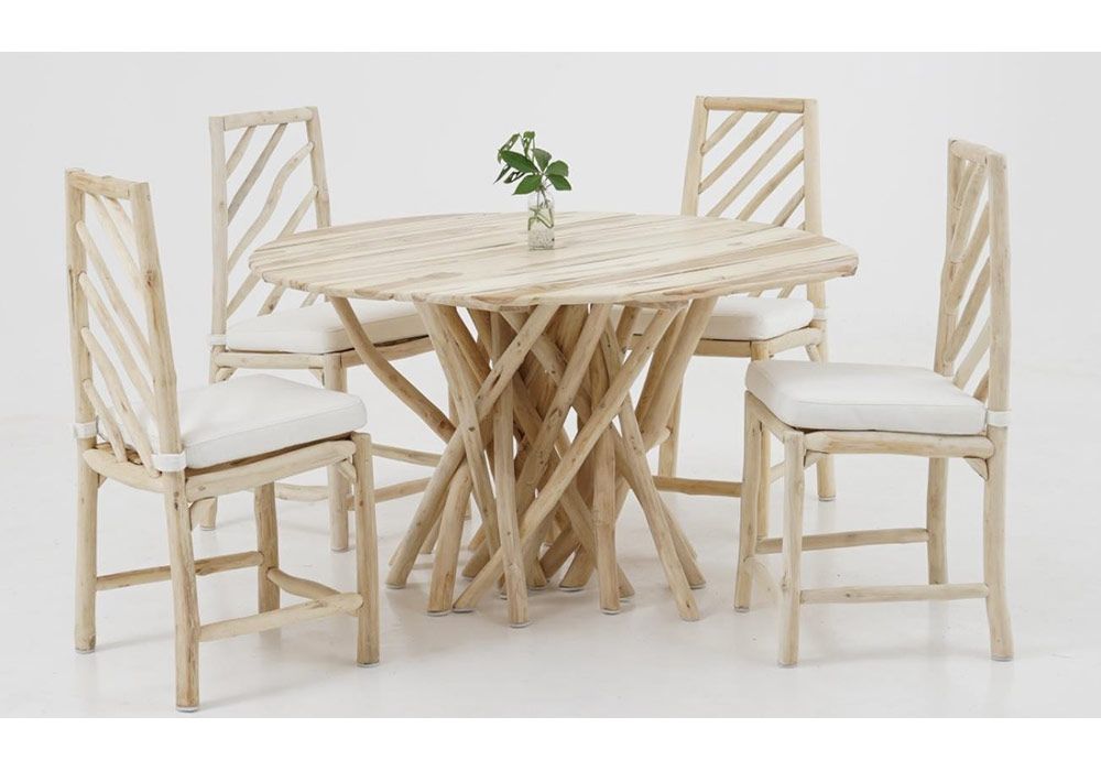 Table de Salon Ronde en Branche de Teck-Bois Flotté Jardins & Terrasses Grossiste de Meubles & Électroménager à l'International 6 acheter table de salon st denis réunion 974