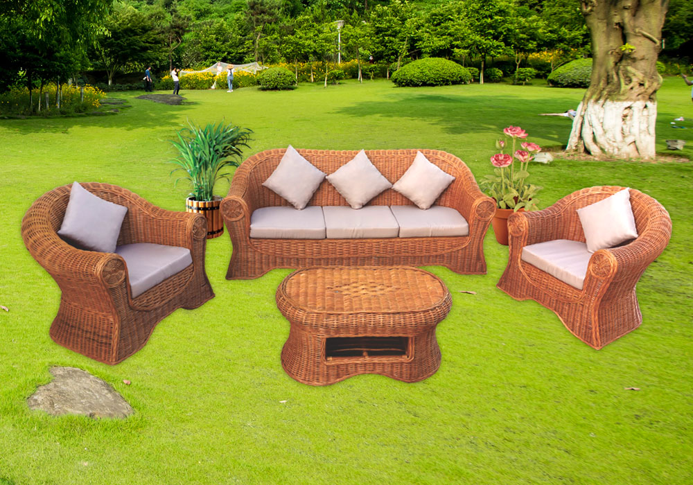 Salon Rotin Président Canapé 3 Places + 2 Fauteuils + Table Jardins & Terrasses Grossiste de Meubles & Électroménager à l'International 6 Salon Rotin Président Canapé 3 Places + 2 Fauteuils + Table Jardins & Terrasses Grossiste de Meubles & Électroménager à l'International 6