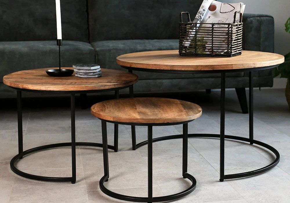 Lot de 3 Tables Gigogne Salles à Manger Grossiste de Meubles & Électroménager à l'International 6 Lot de 3 Tables Gigogne Salles à Manger Grossiste de Meubles & Électroménager à l'International 6