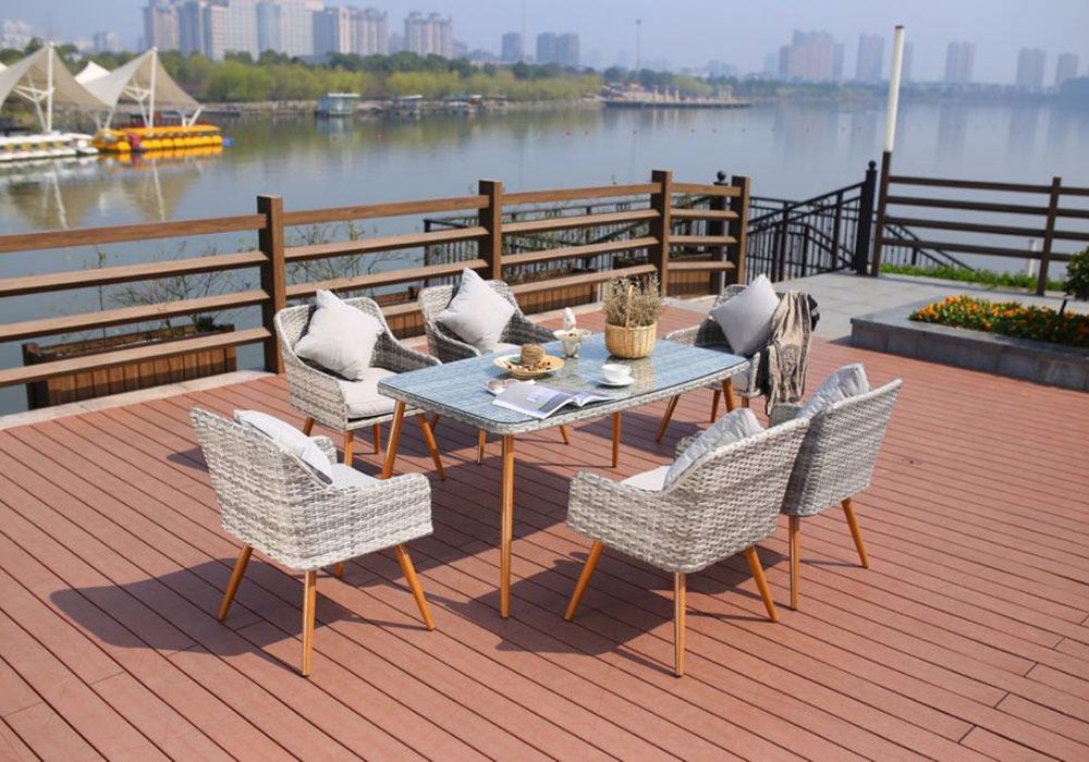 Ensemble Repas d’Extérieur 7 Pièces Julie Jardins & Terrasses Grossiste de Meubles & Électroménager à l'International 6 Ensemble Repas d’Extérieur 7 Pièces Julie Jardins & Terrasses Grossiste de Meubles & Électroménager à l'International 6