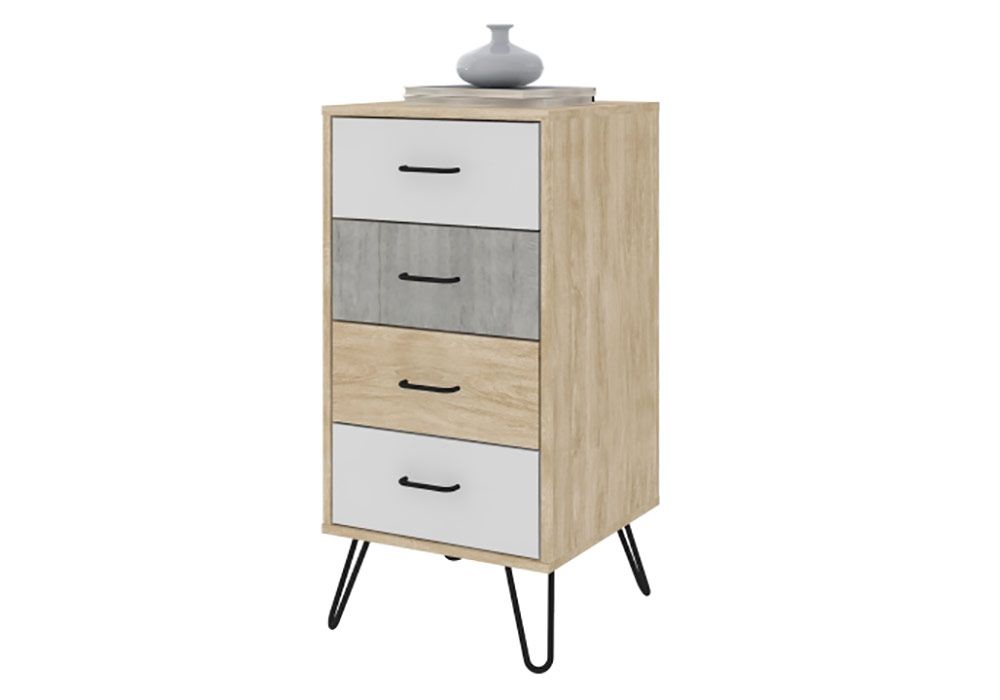 Chiffonnier 4 Tiroirs Cedro Armoires, Commodes & Chevets Grossiste de Meubles & Électroménager à l'International 6 Chiffonnier 4 Tiroirs Cedro Armoires, Commodes & Chevets Grossiste de Meubles & Électroménager à l'International 6