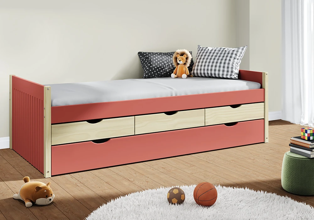 Lit Gigogne 90x190cm Tuile/Naturel Valka Chambres Enfant Grossiste de Meubles & Électroménager à l'International 6 acheter lit gigogne saint denis 974 reunion