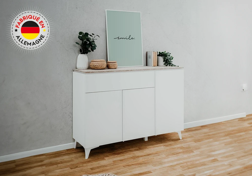 Bahut Bas 3 Portes 1 Tiroir (Collection Bertrix/Onex) Meubles Grossiste de Meubles & Électroménager à l'International 6 Bahut Bas 3 Portes 1 Tiroir (Collection Bertrix/Onex) Meubles Grossiste de Meubles & Électroménager à l'International 6