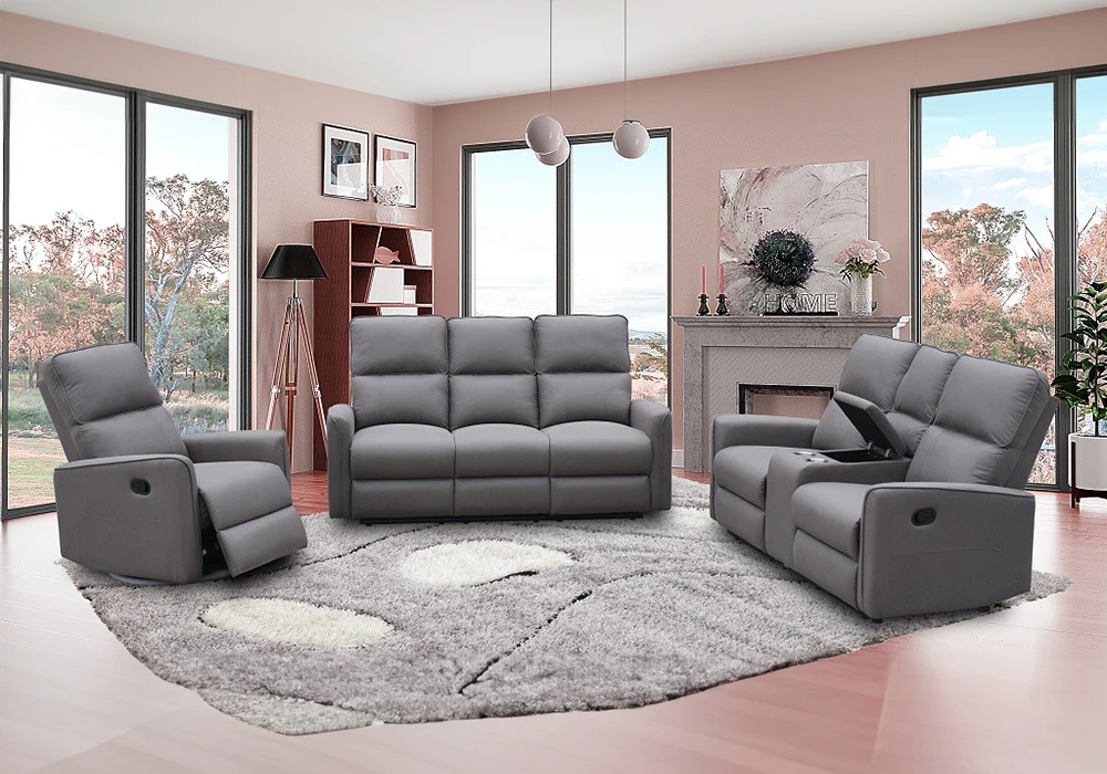 Salon Canapé 3 Places + Canapé 2 Places avec Console et 4 Relax Manuel Lili Relaxation Grossiste de Meubles & Électroménager à l'International 6 Salon Canapé 3 Places + Canapé 2 Places avec Console et 4 Relax Manuel Lili Relaxation Grossiste de Meubles & Électroménager à l'International 6