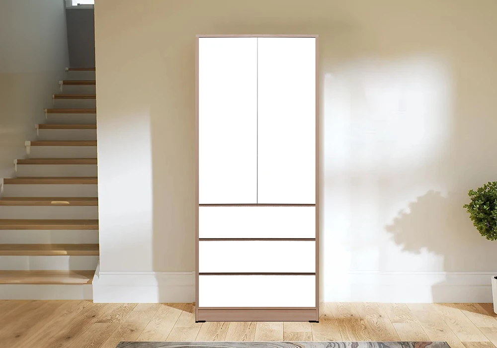 Armoire 2 Portes 3 Tiroirs Garvin Armoires, Commodes & Chevets Grossiste de Meubles & Électroménager à l'International 6 Armoire 2 Portes 3 Tiroirs Garvin Armoires, Commodes & Chevets Grossiste de Meubles & Électroménager à l'International 6