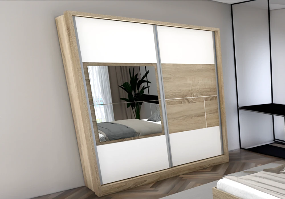 Armoire 2 Portes Coulissantes avec Miroir (Collection Miami) Armoires, Commodes & Chevets Grossiste de Meubles & Électroménager à l'International 6 Armoire 2 Portes Coulissantes avec Miroir (Collection Miami) Armoires, Commodes & Chevets Grossiste de Meubles & Électroménager à l'International 6