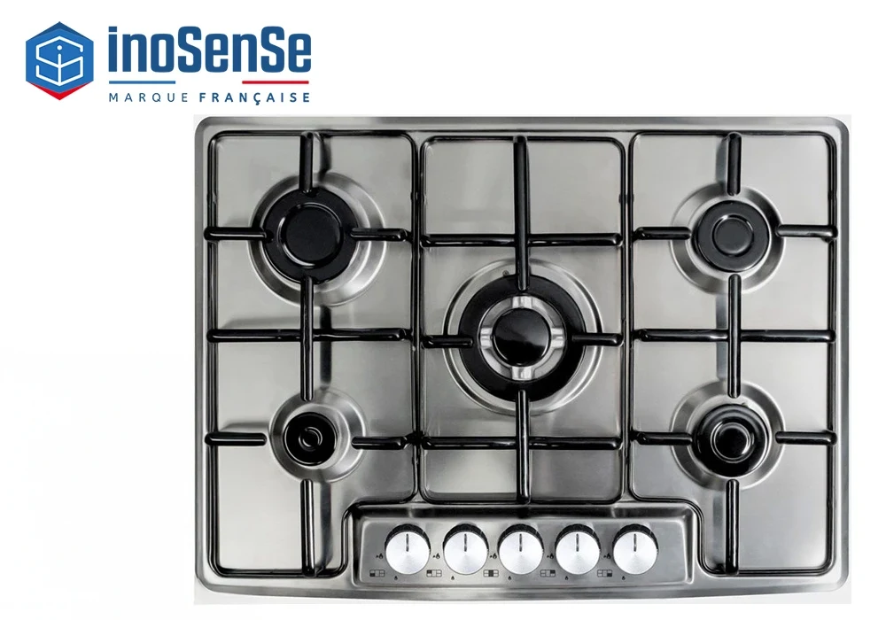 Plaque de Cuisson 5 Feux Inox 70cm InoSense (M7-50BTF) Cuisson Grossiste de Meubles & Électroménager à l'International 6 Plaque de Cuisson 5 Feux Inox 70cm InoSense (M7-50BTF) Cuisson Grossiste de Meubles & Électroménager à l'International 6