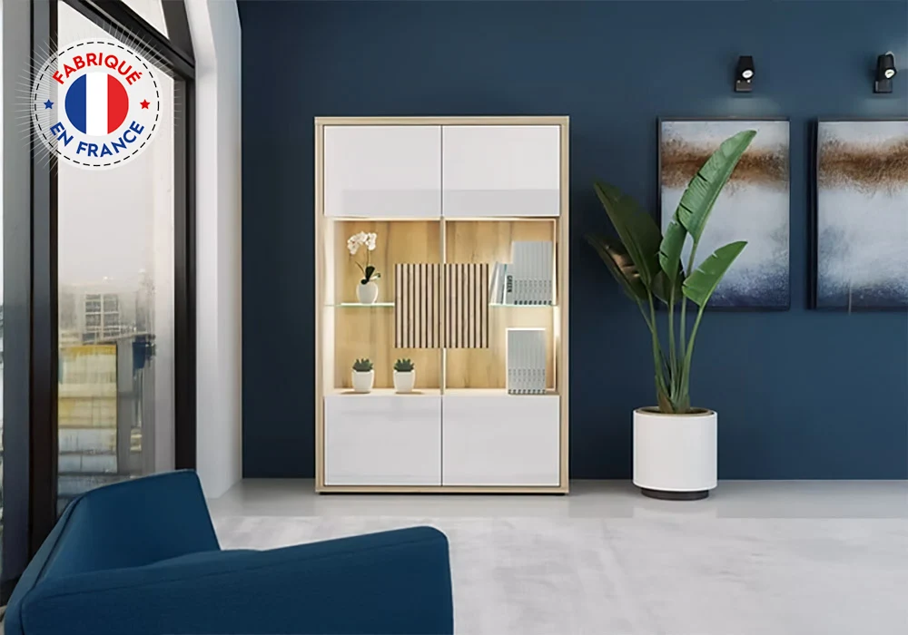 Argentier 2 Portes LED (Collection Castel) Meubles Grossiste de Meubles & Électroménager à l'International 6 Argentier 2 Portes LED (Collection Castel) Meubles Grossiste de Meubles & Électroménager à l'International 6