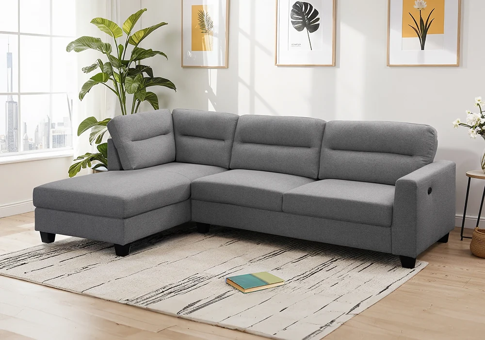 Salon d’Angle Gris Clair Bonomy Angles Grossiste de Meubles & Électroménager à l'International 6 Salon d’Angle Gris Clair Bonomy Angles Grossiste de Meubles & Électroménager à l'International 6