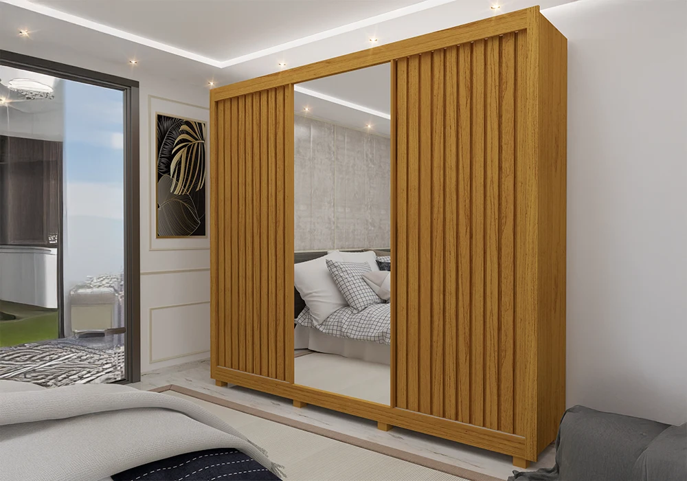 Armoire 3 Portes Coulissantes Nature Avec Miroir Royale Armoires, Commodes & Chevets Grossiste de Meubles & Électroménager à l'International 6 Armoire 3 Portes Coulissantes Nature Avec Miroir Royale Armoires, Commodes & Chevets Grossiste de Meubles & Électroménager à l'International 6