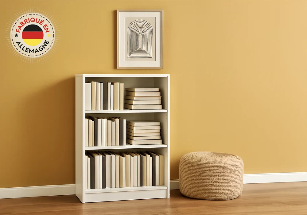 Étagère Bibliothèque 3 Tablettes PEGGY Blanc Meubles Grossiste de Meubles & Électroménager à l'International 6 Étagère Bibliothèque 3 Tablettes PEGGY Blanc Meubles Grossiste de Meubles & Électroménager à l'International 6