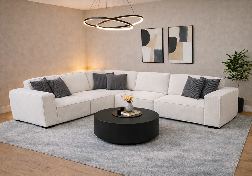 Salon D’angle Modulable CHLOÉ Blanc Angles Grossiste de Meubles & Électroménager à l'International 6 Salon D’angle Modulable CHLOÉ Blanc Angles Grossiste de Meubles & Électroménager à l'International 6