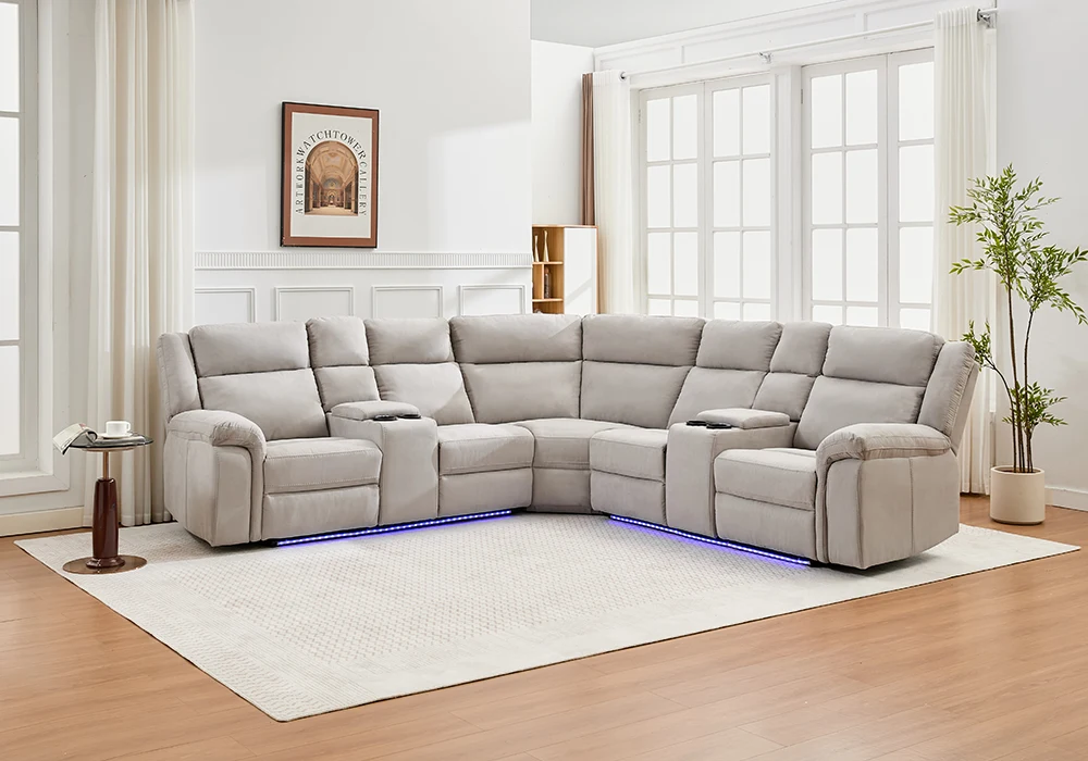 Salon d’Angle 2 Relax Électrique Gris Clair Angles Grossiste de Meubles & Électroménager à l'International 6 Salon d’Angle 2 Relax Électrique Gris Clair Angles Grossiste de Meubles & Électroménager à l'International 6