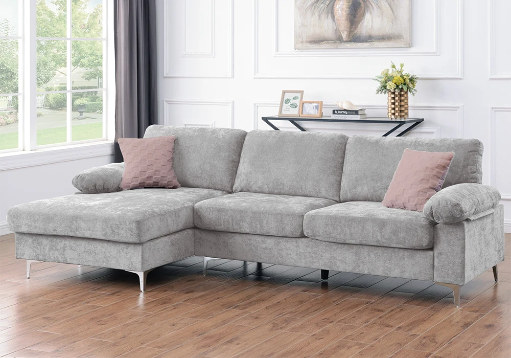 Salon D’Angle KAVEAH Gris Clair Angles Grossiste de Meubles & Électroménager à l'International 6 Salon D’Angle KAVEAH Gris Clair Angles Grossiste de Meubles & Électroménager à l'International 6