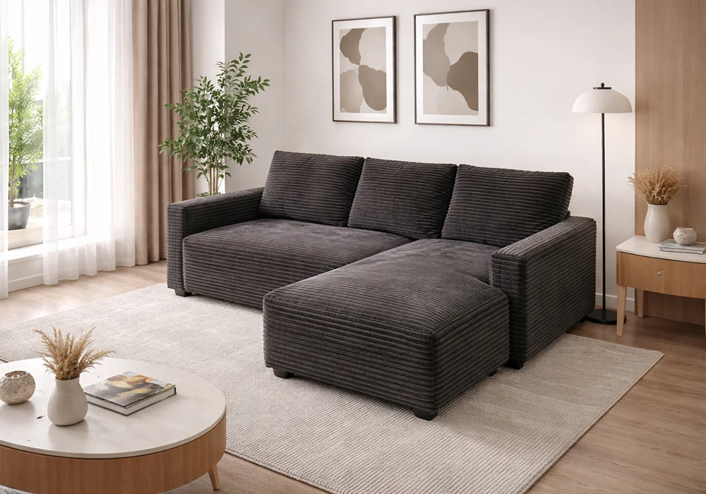 Salon D’Angle Convertible SABIA Gris Angles Grossiste de Meubles & Électroménager à l'International 6 Salon D’Angle Convertible SABIA Gris Angles Grossiste de Meubles & Électroménager à l'International 6