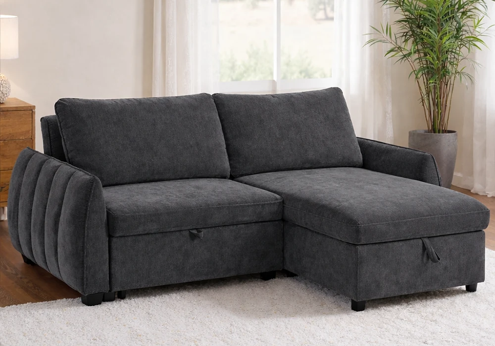 Salon D’Angle Convertible Réversible CLOUD Gris Foncé Classiques Grossiste de Meubles & Électroménager à l'International 6 Salon D’Angle Convertible Réversible CLOUD Gris Foncé Classiques Grossiste de Meubles & Électroménager à l'International 6