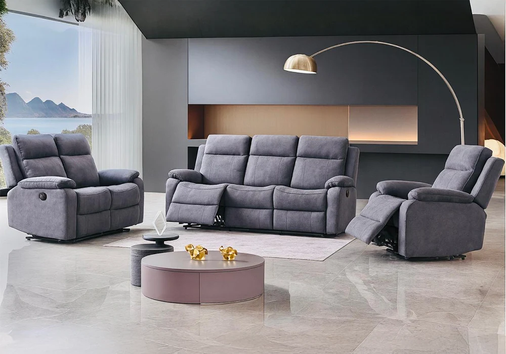 Canapé 3 Places avec 2 Relax Manuel + Canapé 2 Places avec 2 Relax Manuel Sébastien Relaxation Grossiste de Meubles & Électroménager à l'International 6 Canapé 3 Places avec 2 Relax Manuel + Canapé 2 Places avec 2 Relax Manuel Sébastien Relaxation Grossiste de Meubles & Électroménager à l'International 6